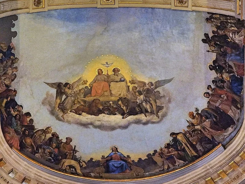 1827-Joseph Hussenot - Estasi dei santi davanti alla Santissima Trinità